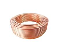 Soft Coil Copper Tube OD 2/2.5/3/4/5/6/7/8/9/10mm T2 Red Copper Tubing Air Conditioning Refrigeration Capillary Wire Pipe(8x1mm)