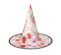 Soft Color Pale Faded Mix Of Roses Halloween Witch Hat Halloween Costumes For Women Men Witch Hats Fancy Dress