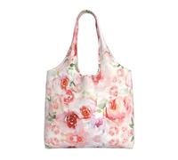 Soft Color Pale Faded Mix of Roses Print Canvas Tote Bags for Women Reusable Grocery Bag Large Gym Canvas Cloth Pouchportable Shopping Handbag