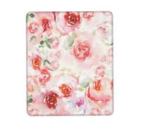 Soft Color Pale Faded Mix of Roses print Mouse Pad with Stitched Edges, Premium-Textured Mouse Mat Pad, Non-Slip Rubber Base Mousepad for Gaming Laptop Computer