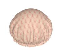 Soft Colors Eiffel Tower Pattern France Printed Bathing Cap, Dual Layer Hair Protector, Elastic Hair Cover For Washing Face, 10.6in/27cm