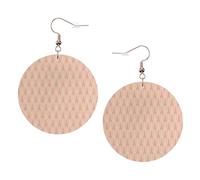 Soft Colors Eiffel Tower Pattern France Printed Faux Leather Earrings Set For Women, 1 Pair Lightweight Dangle Drop Pierced Earrings Jewelry Gifts For Women