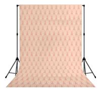 Soft Colors Eiffel Tower Pattern France Printed Portrait Backdrop, Non Reflective Polyester Screen, Smooth Background for Recording