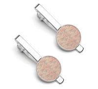 Soft Colors Eiffel Tower Pattern France Tie Clip Set Personalized Tie Clips for Men Business Fashion Designs,Tie Bar for Wedding Anniversary Business