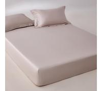 Soft Combed Cotton Fitted Sheet 120x200cm +15cm Deep Pocket Stretch Jersey Bedsheet for Ultimate Comfort Ideal for All Mattress Types