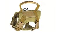 Soft Comfortable Nylon Dog Training Harness Leash Set With Control Handle For Shiba Inu Chihuahua Yorkshire Terrier Pug,Brown