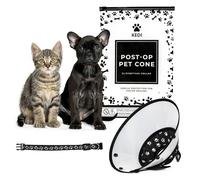Soft Cone for Cats and Small Dogs - After Surgery Recovery Cat Cones - Post Operative Comfortable Protective Donut for Felines and Canines - Adjustable Non-Irritating Wound Care Device for Pets