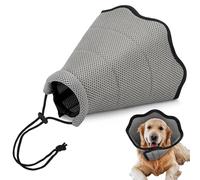 Soft Cone for Dogs - Breathable Soft Pet Cone Collar Adjustable,Comfortable Prevent Biting Guard Pet Wound Care for Apartment Home Dorm Bedroom Living Room Outdoor