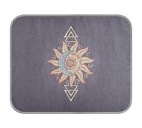 Soft Cooling Dog Mat, Ice Silk Pet Crate Pad with 3D Mesh, Washable Mattress Cushion Anti Slip Kennel 22x27.6 in Alchemy Symbols Planet Icon Magic, Astrology, Mystery, Occultism