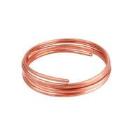 Soft Copper Tube,Bundle 1 Meter Coil OD 2mm 12mm ID 1mm 10mm Pure Wire Pipe Air Conditioner Cooling Buildings(10x7mm)