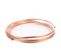 Soft Copper Tube,Bundle High Purity 99.9% T2 Red Coil Pipe for Air Conditioning and Cooling Systems OD 2mm to 10mm Buildings(0.5meters x 5mm x 1mm)