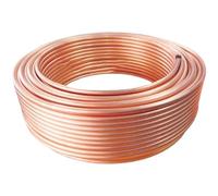 Soft Copper Tube Coil 1-5 Meter OD Copper Wire Pipe Air Conditioner Cooling(Length 5 Meter,12x2mm)