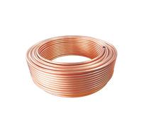 Soft Copper Tube Pipe Coiled, T2 Copper Tubing OD 1.8-25mm 1 Meter for Refrigeration Air Conditioning Water Heater(OD 8mm x T 1.5mm)