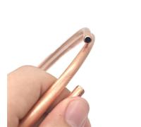 Soft Copper Tube Pipe Coiled, T2 Red Copper Capillary Tube Soft Coil 1 Meter 2-10mm OD for AC Refrigeration(8x2mm)