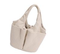 Soft Corduroy Bag for Commuting Spacious Organizers Lightweight Top Handle Bag Practical Handbag Everyday Carry, Bg, As the pic show