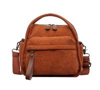 Soft Corduroy Plush Tote Bag Women Large Capacity Korean | Tote Underarm Commuter Handbag Work Office Daily Carry Purse Adjustable Strap Multi Pocket Dual Zipper Compartment