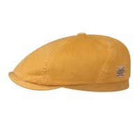 Soft Cotton 6 Panel Flat Cap by Stetson