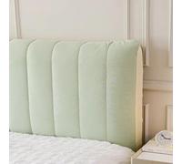 Soft Cotton Bed Headboard Cover | Universal Bed Head Cover for Double/Single Beds | Light Green 150x60cm | Stylish & Comfortable Upholstered Protection