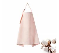 Soft Cotton Breastfeeding Cover,Multi-Use Nursing Cover, Waffle Breathable Cotton,with Adjustable Strap,Machine Washable,24.4x37.4in(Pink)