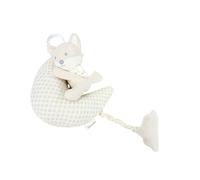 Soft Cotton Cartoon Animal Baby Strollers Hanging Toy with Gentle Bells for Visual and Auditory Stimulation Cotton Hanging Baby Toy