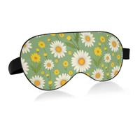 Soft Cotton Filled Lightweight Eye Cover with Curved Design No | Soft Bird Eye Textile Outer Shell Sleep Eye Mask Long Distance Travel Trip Retro Aesthetic Sage Green