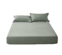 Soft Cotton Fitted Sheet Long Staple Mattress Protector Non Slip Bedspread All Inclusive Comfortable Bedding for Twin/Full/Queen Size (A2 150x200cm)