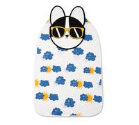 Soft Cotton Infant Back Towel for Daily Use High Absorbency Shoulder Pad Cloth Cartoon Print Breathable Fabric Cotton Baby Back Towel for Daily Use
