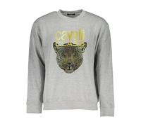 Soft Cotton Jumper in - male - Cavalli Class - Sweatshirts - Gray - L - Sweatshirts & Hoodies L