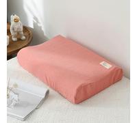 Soft Cotton Latex Pillow Case Cover Solid Color Plaid Sleeping Pillowcase for Memory Foam Pillow Latex Pillow 30x50CM/40x60CM