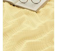 Soft Cotton Muslin Baby Blanket Set - 99.9% Cotton Musy Squares for Boys & Girls, Ideal for Newborns & Infants - Includes 2 Small Towels (Red B 200x230CM & Yellow 150x200CM)