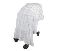 Soft Cotton Polyester Strollers Fly Net Full Coverage Sun Protections Embroidered Baby Carriage Cover Blanket Baby Carriage Fly Netting