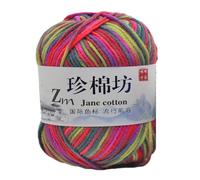 Soft Cotton Wool Yarn for Hand Knitting Tie Dye Color Warm Wool CashmereCrochet for Fall Winter Knit