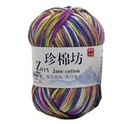 Soft Cotton Wool Yarn for Hand Knitting Tie Dye Color Warm Wool CashmereCrochet for Fall Winter Knit