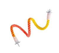 Soft Cottons Rope Parrots Climbing Swing Perches Multifunctional Cage Accessory for Cage Mounting Interactively Color Gradients Bird Ladder