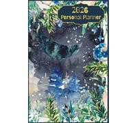 Soft Cover 2026 Personal Planner; 400 Pages, Size 5.25x8"; For all 365 days: 'Botanical Wonderland' Collection - Design 003 (2026 Essentials)