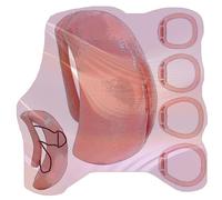 Soft Cover Fufu Clip, Fufu Cage Lightweight Protective Set with 4 Sizes of Arc Rings and Invisible Accessory -A43UK