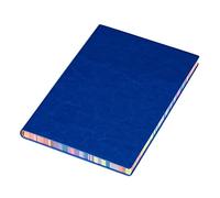 Soft Cover PU Notebook Ribbon Page Tag Memo Book, Blue | Ribbon, Eye Care Dowling Paper, School Writing Supplies, College Teachers, Journalists