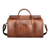 Soft Cowskin Duffle Bags Leather Hand Luggage Travel Shoulder Bags Weekender Bag Leather Travel Bag