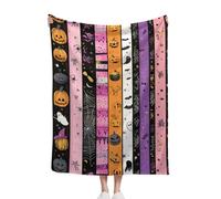 Soft Cozy Halloween Blanket, Various Cute Halloween Elements Patterns, Add A Festive Atmosphere To The Bedroom And Living Room, 150x200cm