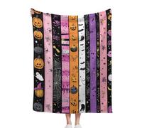 Soft Cozy Halloween Blanket, Various Cute Halloween Elements Patterns, Add A Festive Atmosphere To The Bedroom And Living Room, 100x130cm