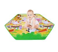 Soft Crawling Baby Mat - Waterproof Anti-Slip Hexagon Floor Mats, Shockproof Educational Play Area For toddlerss | Kids Crawling Mats For Indoor Play, Baby Floor Mat For girlss Boys, Safe Comfort Zone