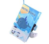 Soft Crinkle Books | Fabric Educational Book with Animal Tails and Squeaky Sound | Early Education Toys, Activity Books, Stroller Girls 0-12 Demaxiyad