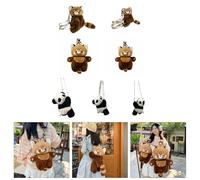 Soft Crossbody Bag for Girls Woman Lovely Cartoon Backpack Bear Messengers Bag Plush Panda Shoulder Bag Shopping Bag