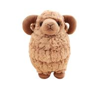 Soft Cute Sheep Stuffed Animal, Fluffy Sheep Hugging Pillow, Realistic Lamb Doll, Indoor Home Decor for Bedroom, Living Room, Office, Bookshelf and Hallway, Great Gift for Kids (Brown,45cm(17.72in))