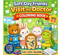 Soft Day Friends: Visit the Doctor: A Cute Coloring Book for Kids Ages 3-6