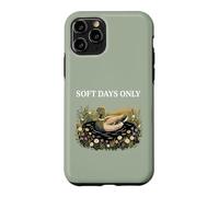 Soft Days Only Cute Duck Pond Cozy Nature Cottagecore Calm Case for iPhone 11 Pro