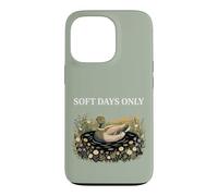 Soft Days Only Cute Duck Pond Cozy Nature Cottagecore Calm Case for iPhone 13 Pro