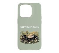 Soft Days Only Cute Duck Pond Cozy Nature Cottagecore Calm Case for iPhone 15 Pro