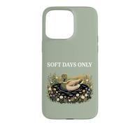 Soft Days Only Cute Duck Pond Cozy Nature Cottagecore Calm Case for iPhone 15 Pro Max