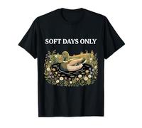 Soft Days Only Cute Duck Pond Cozy Nature Cottagecore Calm T-Shirt